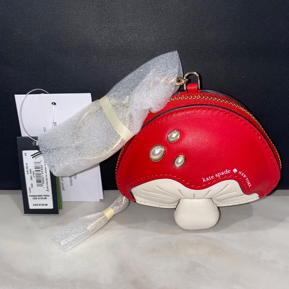 Kate Spade 3d Mushroom Bag Charm - Picture 12 of 12